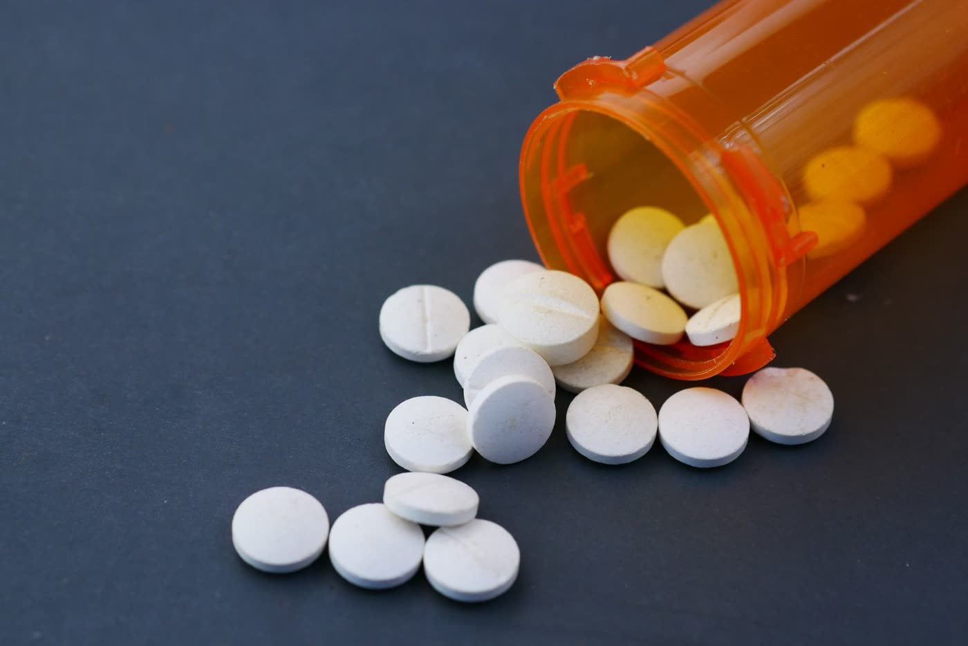 Prescription bottles being prepared